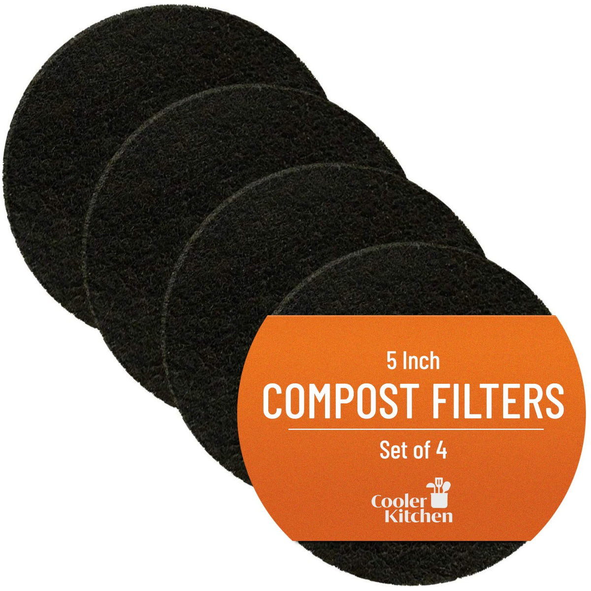 Charcoal Compost Bin Filters (4-Pack)