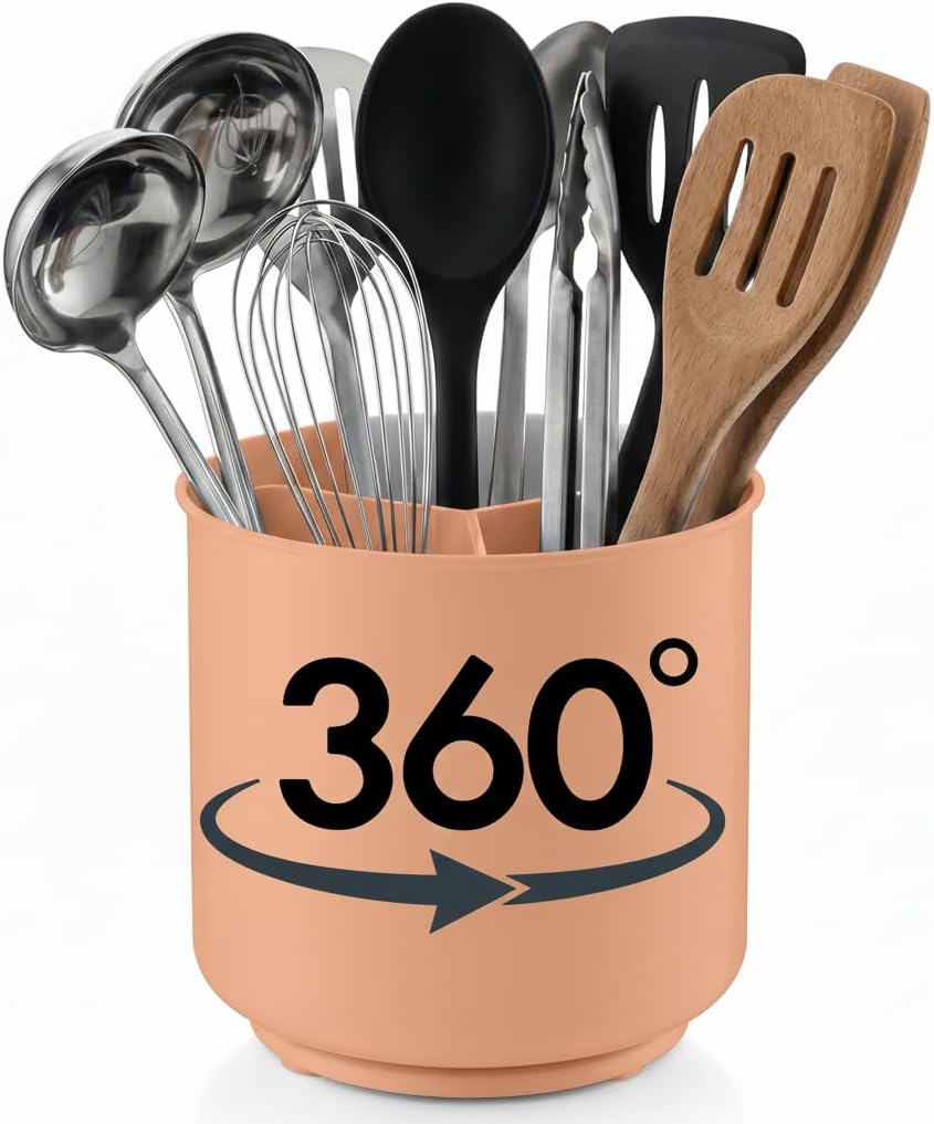 Utensil holder spinning base detail
