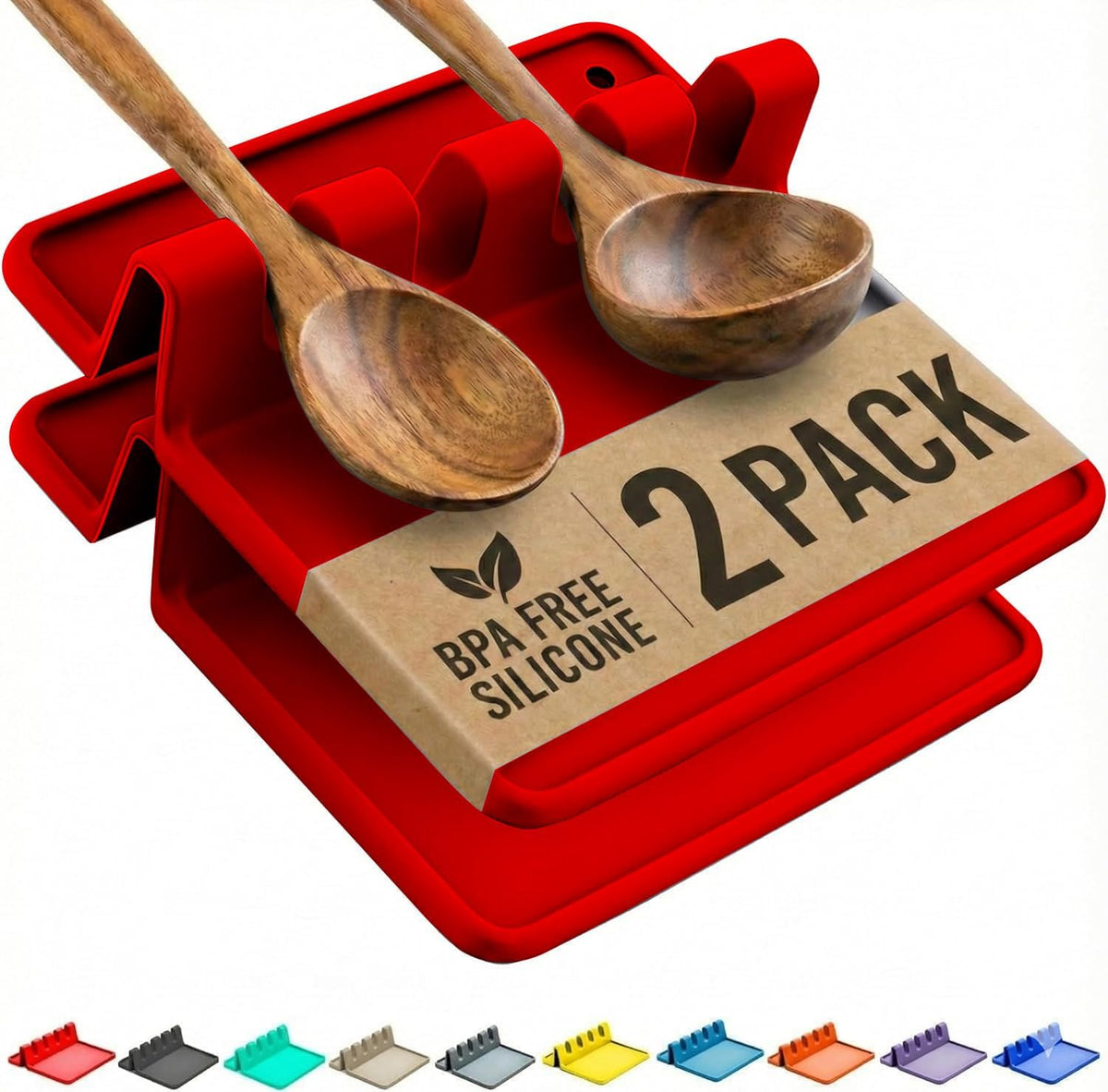 Spoon rest holding a spatula