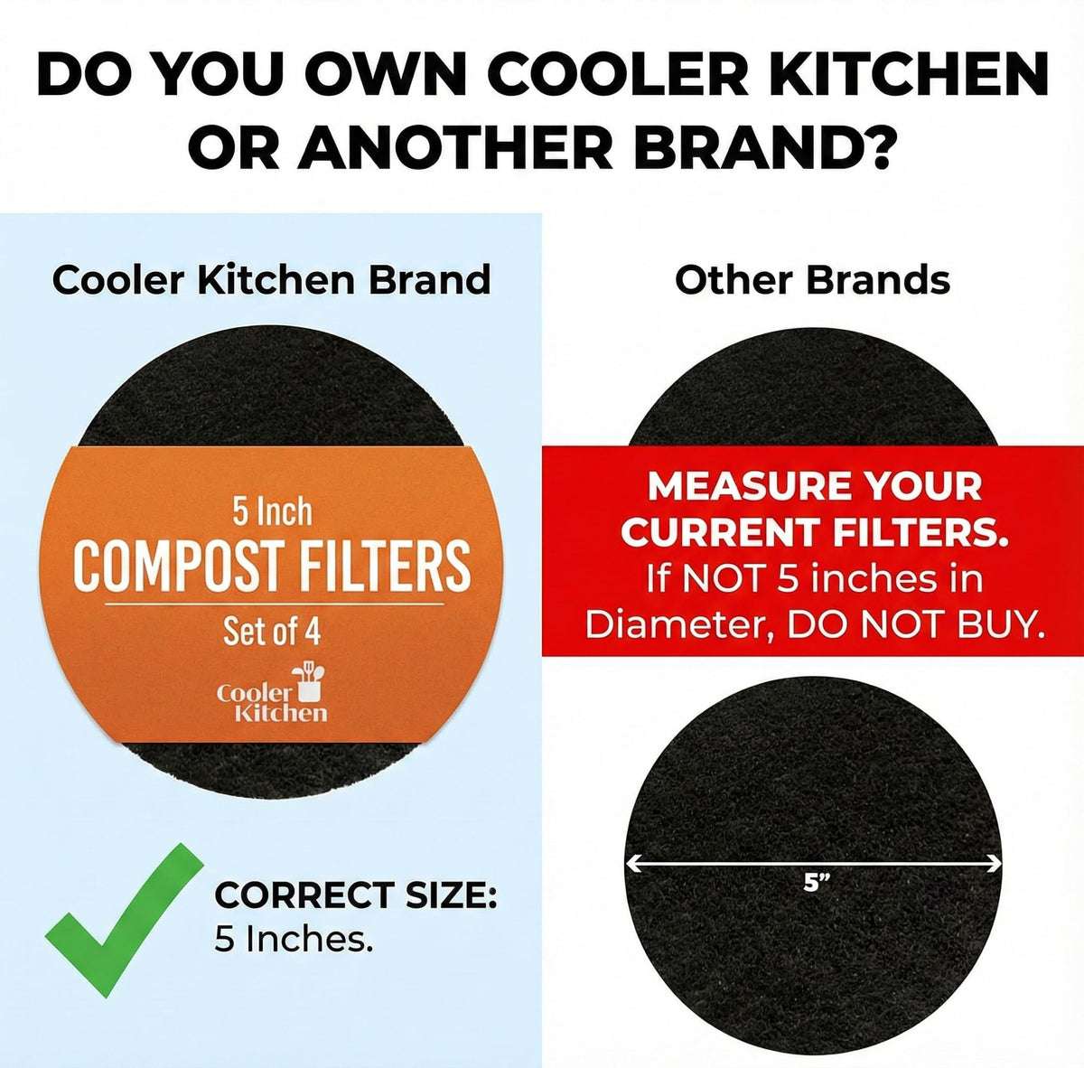 Charcoal Compost Bin Filters (4-Pack)