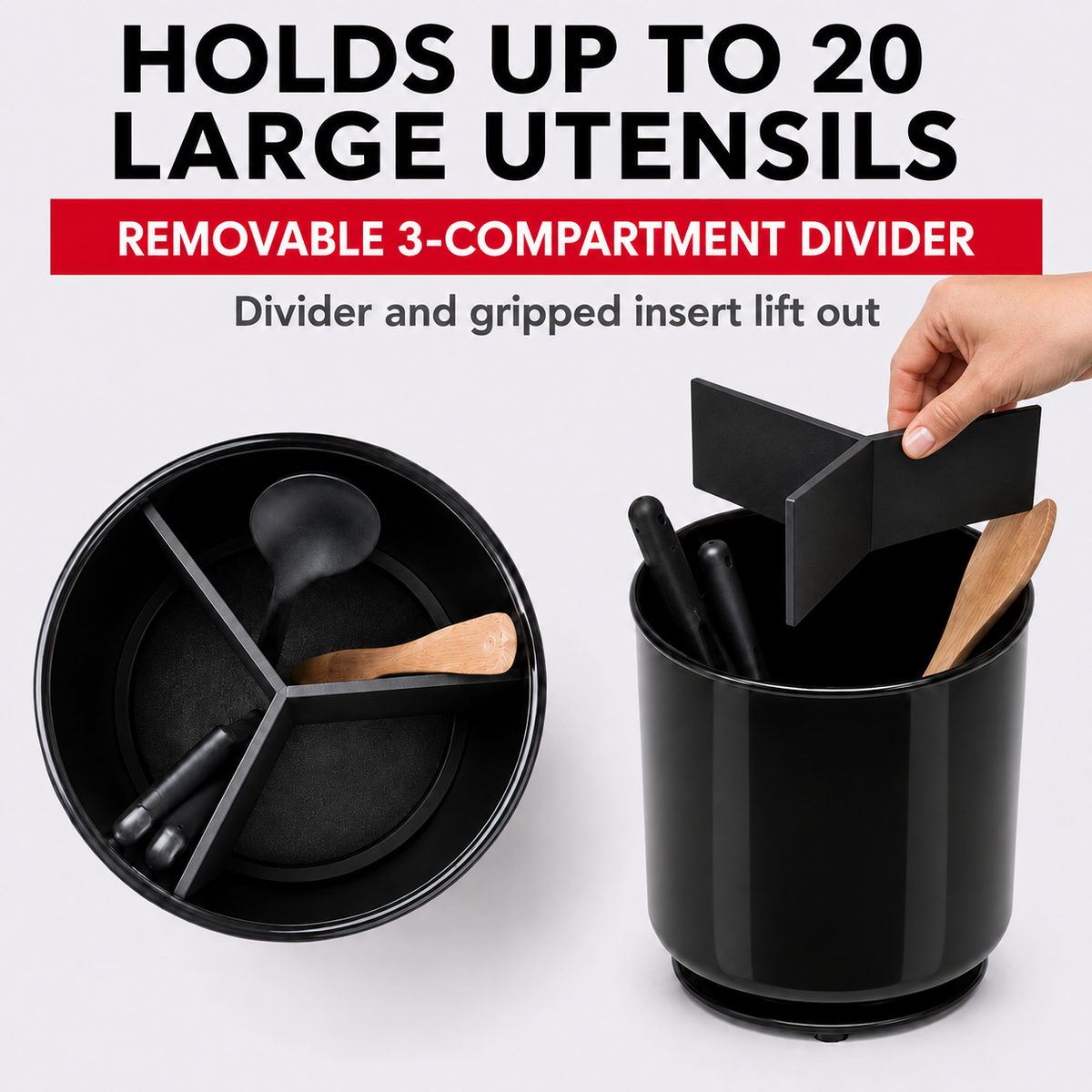 Rotating utensil holder - product graphic 5
