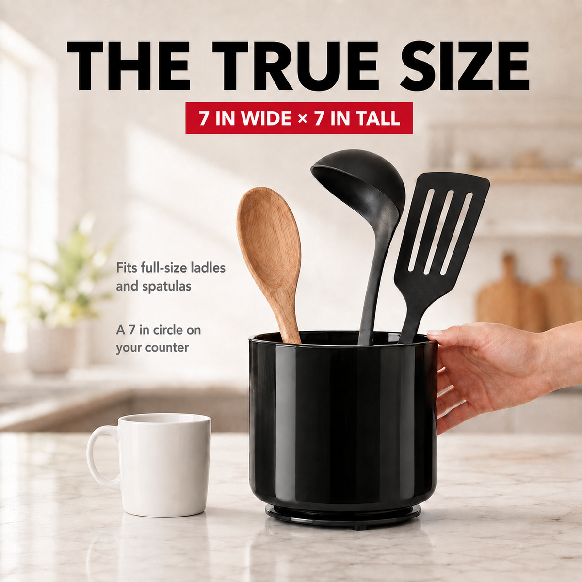 Rotating utensil holder - product graphic 7