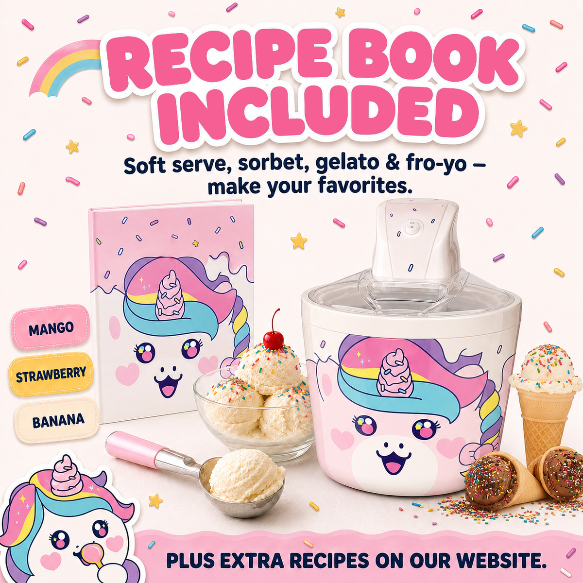 Unicorn ice cream maker for kids - gallery view 4