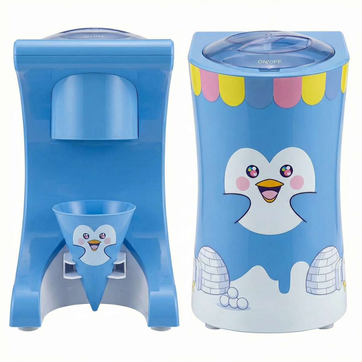 Penguin electric snow cone machine for kids