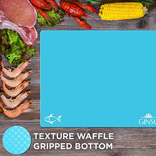 Ginsu flexible cutting board mats stacked